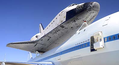 Space Shuttle Endeavour at NASA Dryden Flight Research Center, September 20, 2012